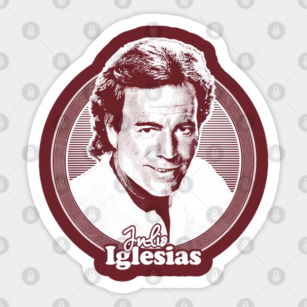 Julio Iglesias // Retro Style Fan Design Sticker by DankFutura